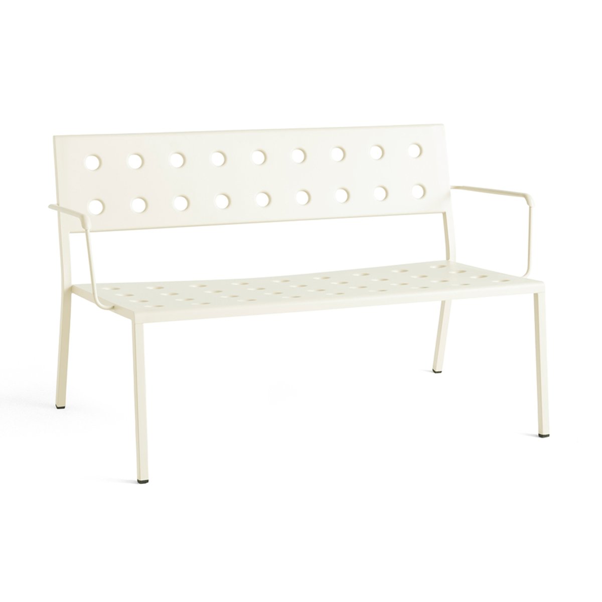 HAY Balcony Lounge bank met armleuningen 121,5x69 cm Chalk beige