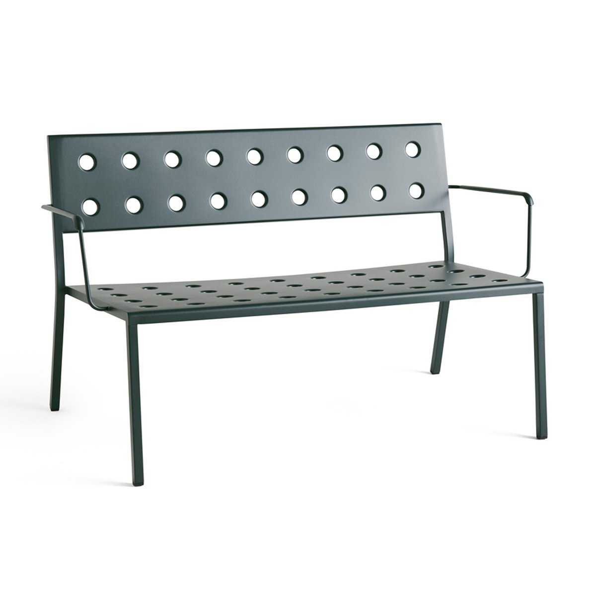 HAY Balcony Lounge bank met armleuningen 121,5x69 cm Dark forest
