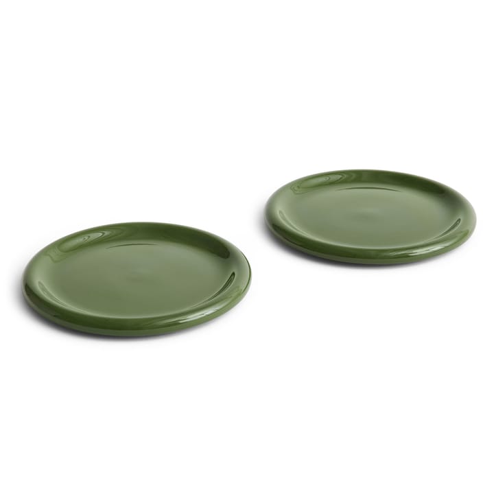 Barro bord Ø24 cm 2-pack - Green - HAY