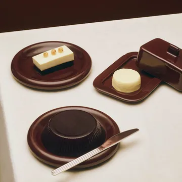 Barro bord - Burgundy, Ø18 cm, 2-pack - HAY