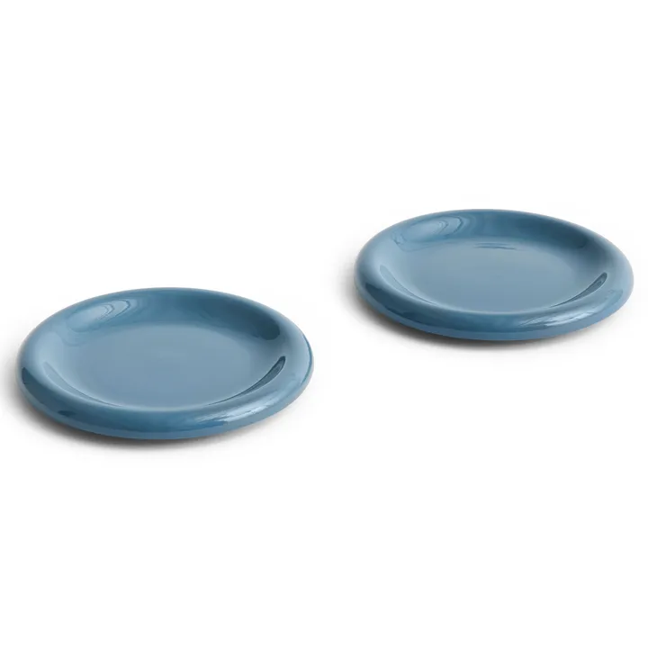 Barro bord - Dark blue, Ø18 cm 2-pack - HAY