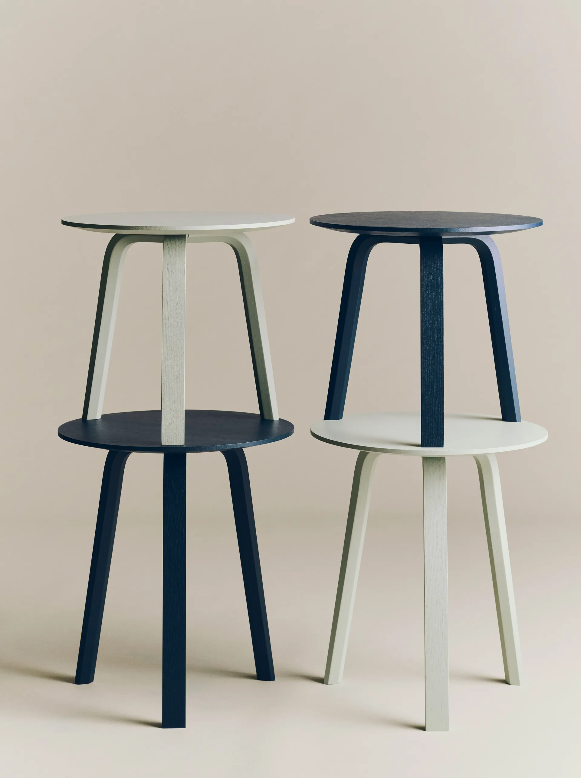 Bella salontafel, Blauw charcoal, Ø45x39 cm HAY