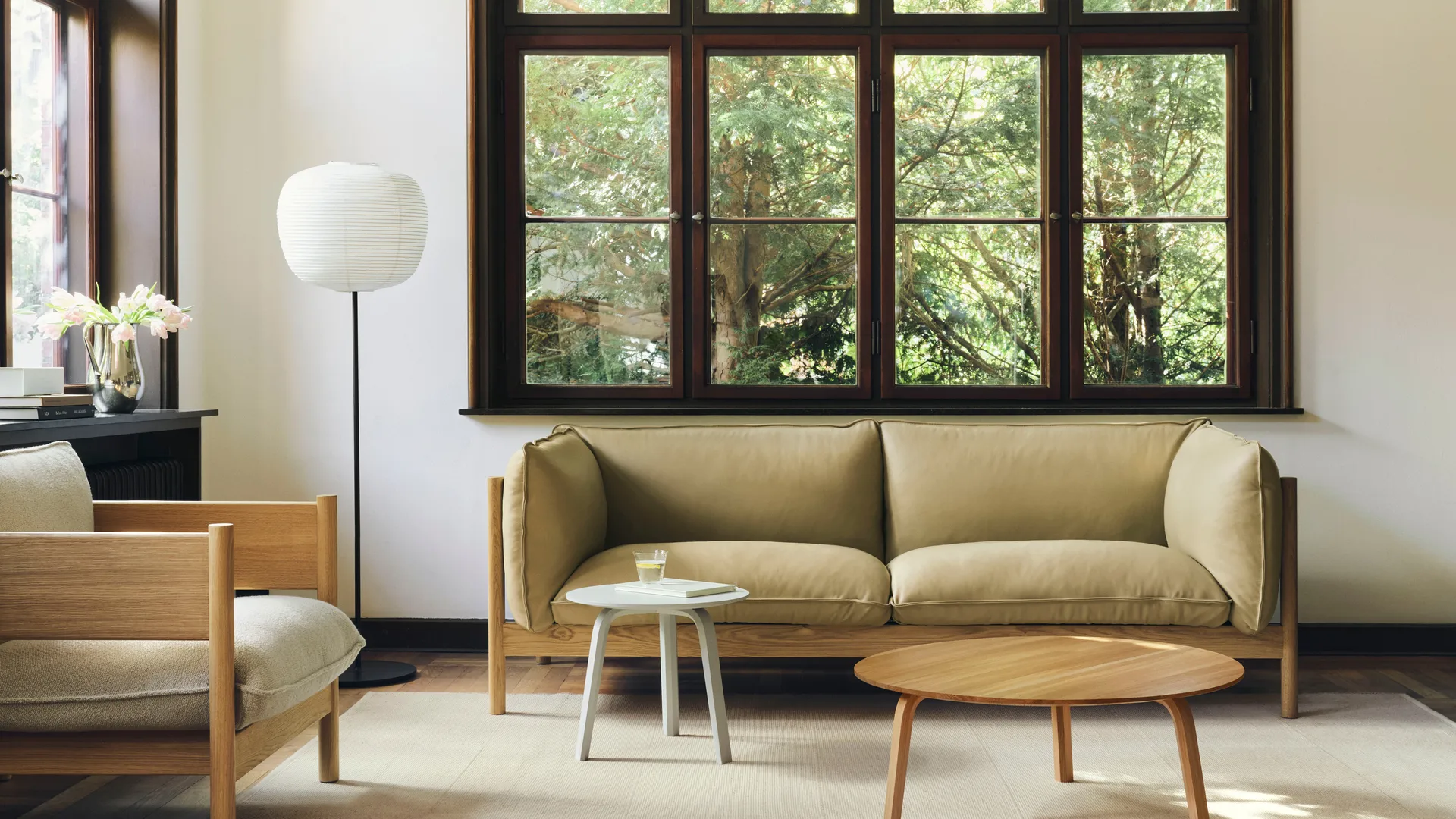 Bella salontafel, Geolied eiken, Ø80x32 cm HAY