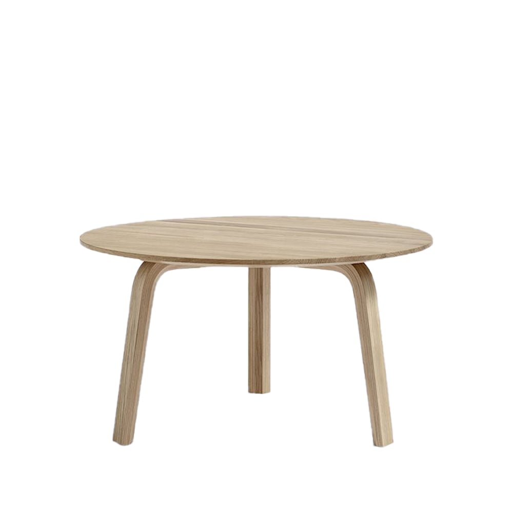 HAY Bella salontafel Lacquered oak, o60x32 cm | Scandinavisch Interieur | Salontafels | Beige