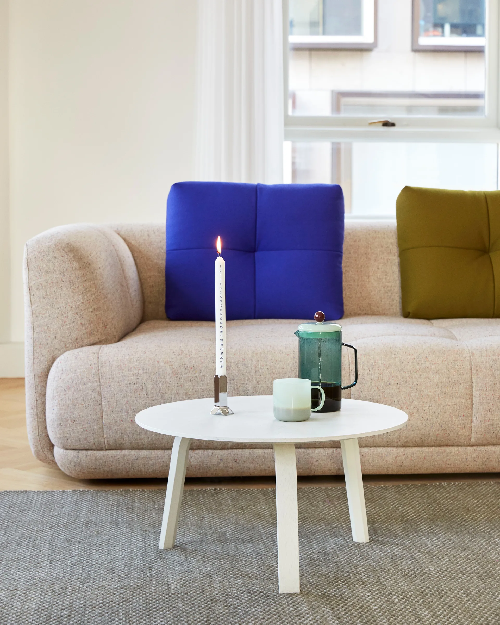 Bella salontafel, White oak, Ø60x32 cm HAY