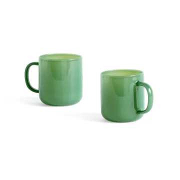 Borosilicate mok 30 cl 2-pack - Jade green - HAY
