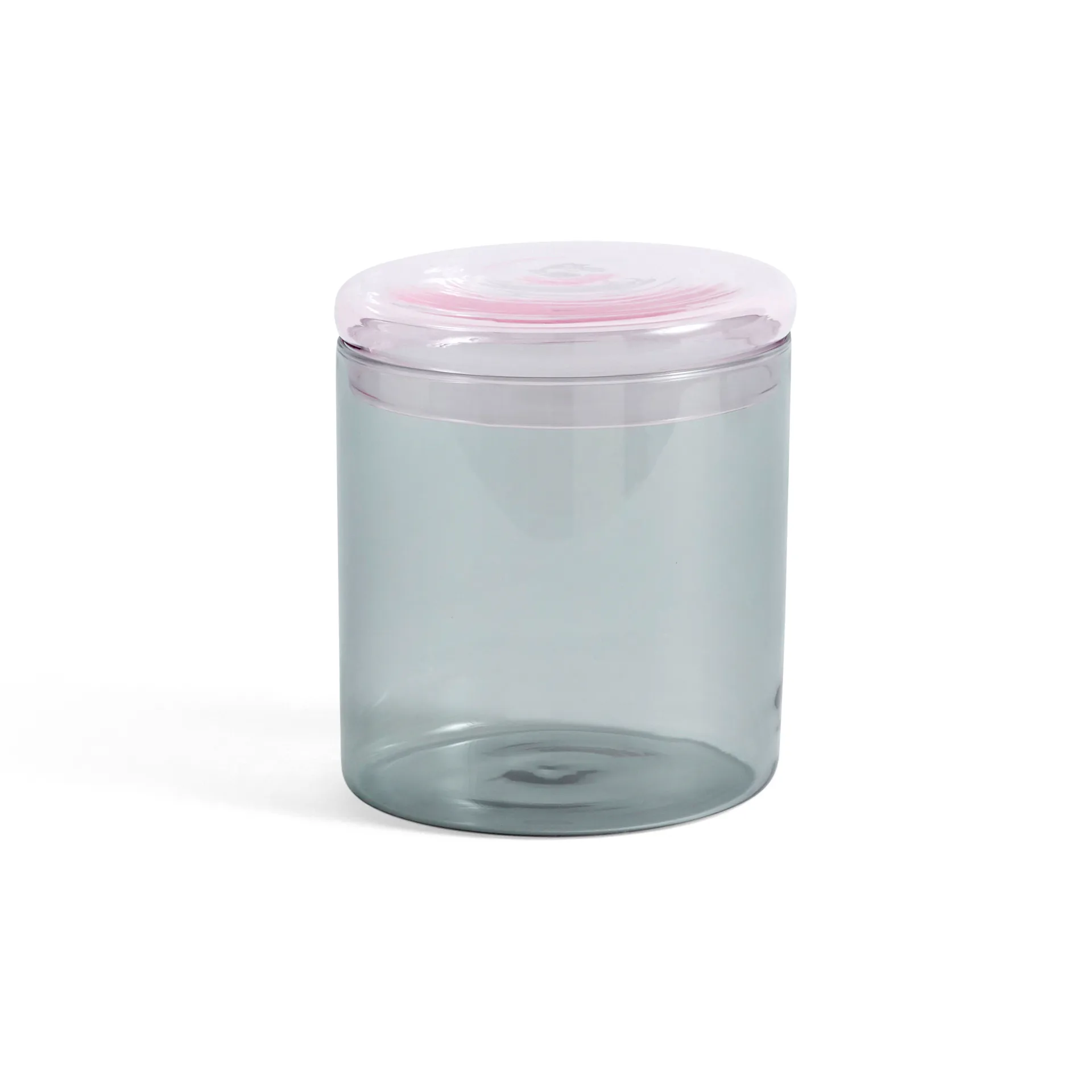 Borosilicate opbergpot glas L 1 liter, Grijs HAY