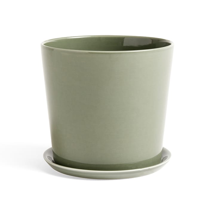 Botanical Family bloempot - dusty green, xl, met schotel Ø22 cm - HAY