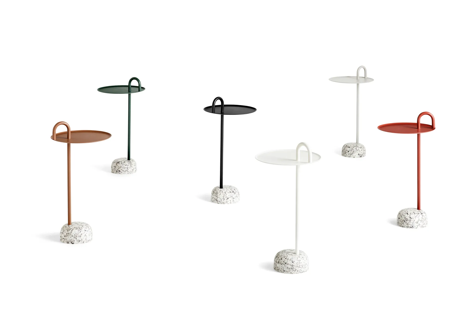 Bowler bijzettafel, Beige-granite HAY