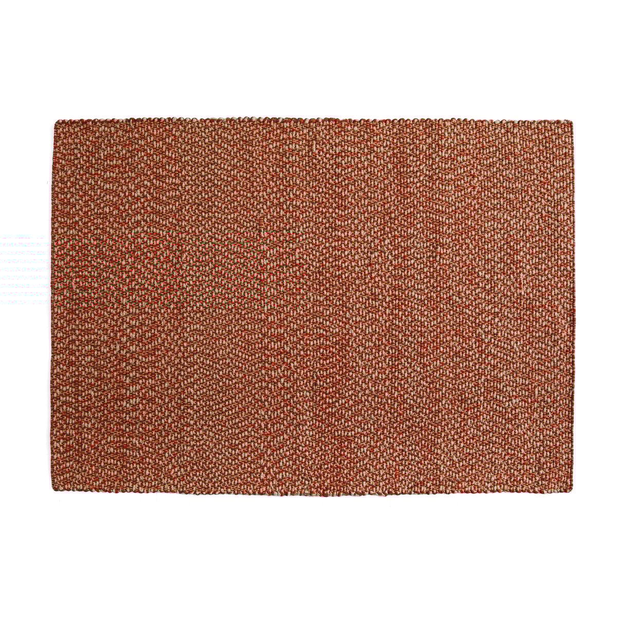 HAY Braided vloerkleed 140x200 cm Red | Scandinavisch Interieur | Wollen vloerkleden | Rood