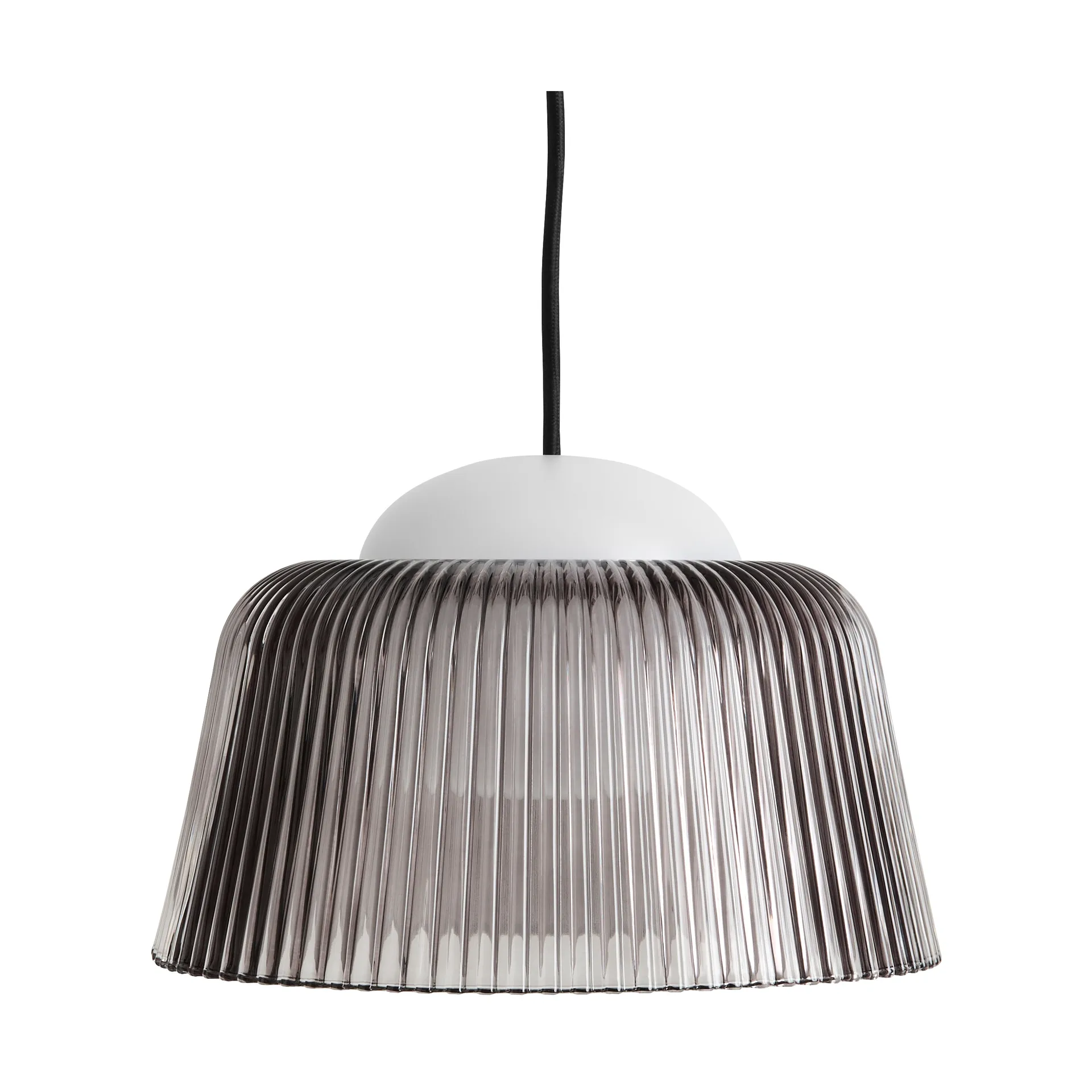 Brim Bottle hanglamp Ø24,5 cm, Grey glass HAY