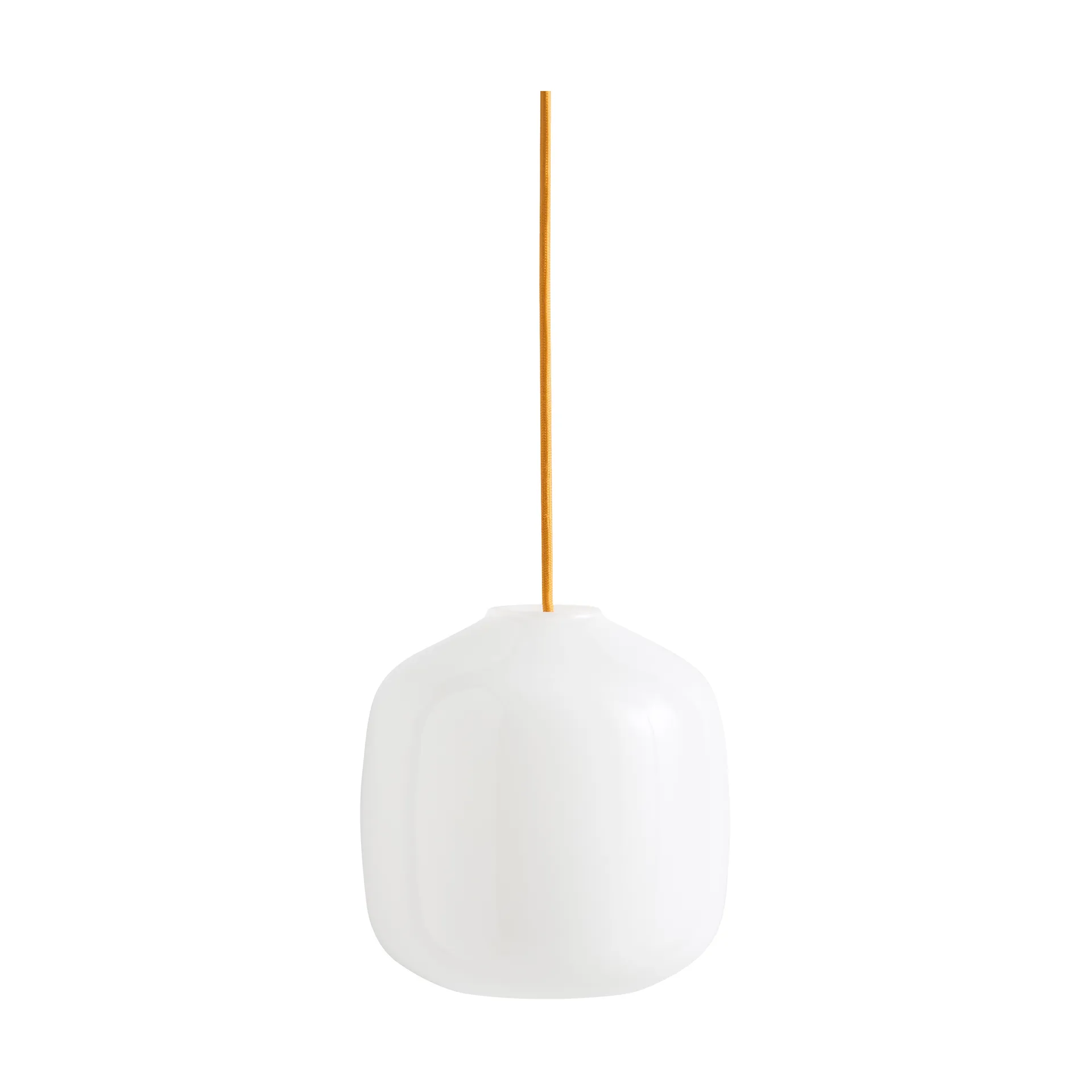 Buoy hanglamp Ø20 cm, Opal glass-amber yellow HAY