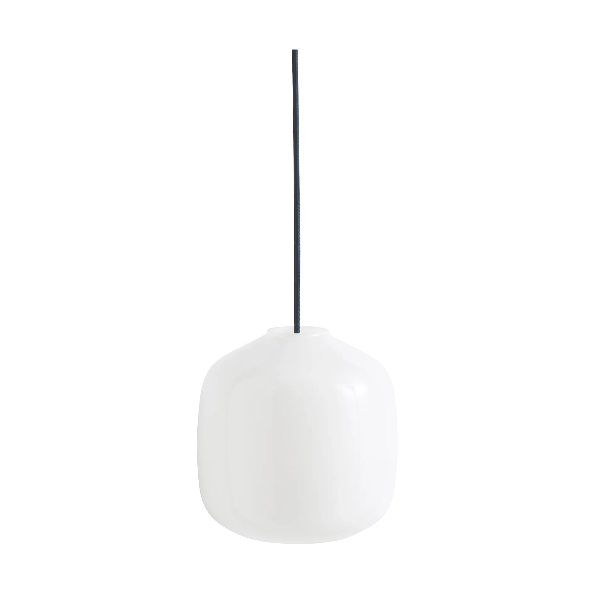 Buoy hanglamp Ø20 cm, Opal glass-anthracite blue HAY