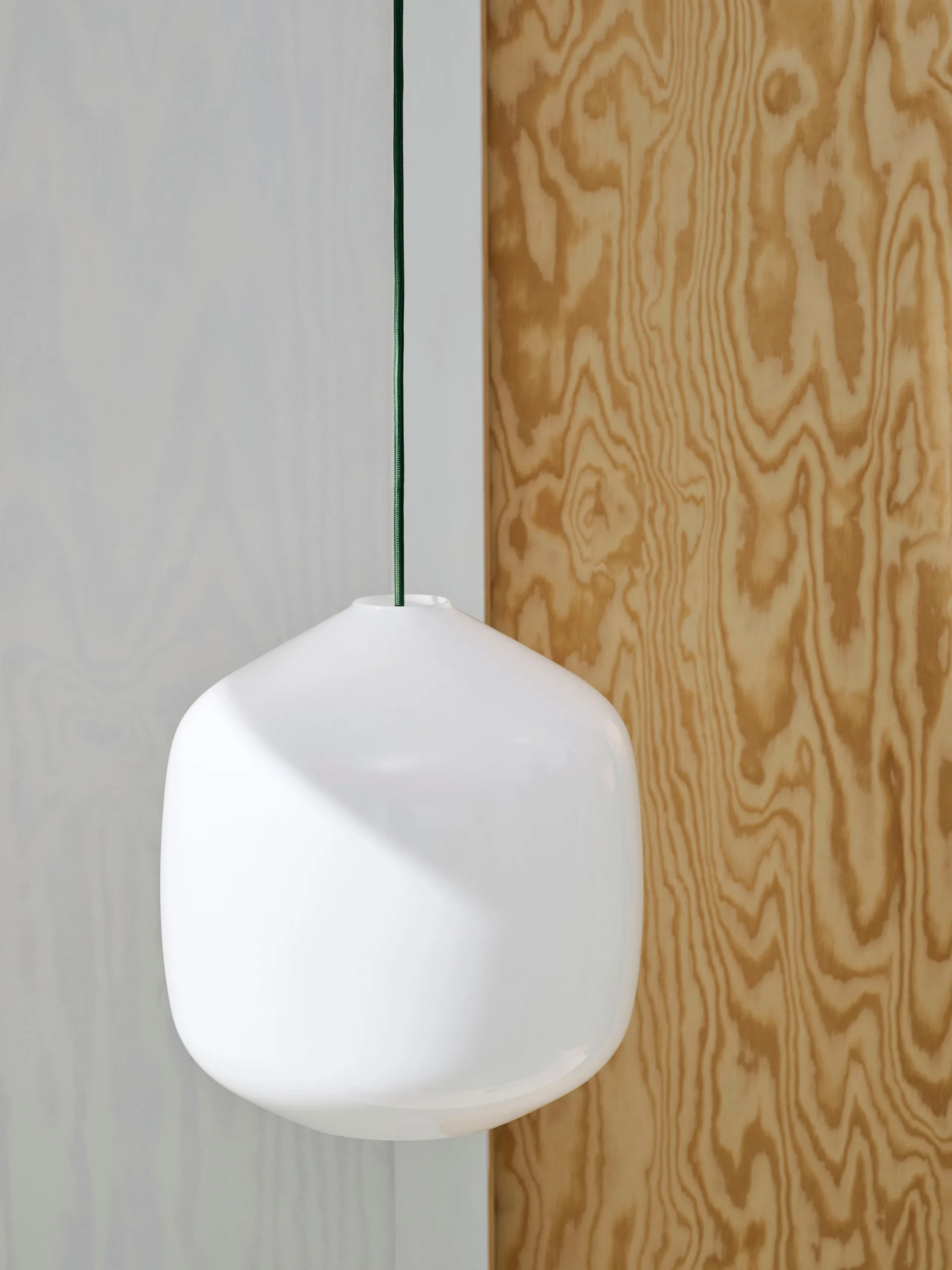 Buoy hanglamp Ø20 cm, Opal glass-beton grey HAY
