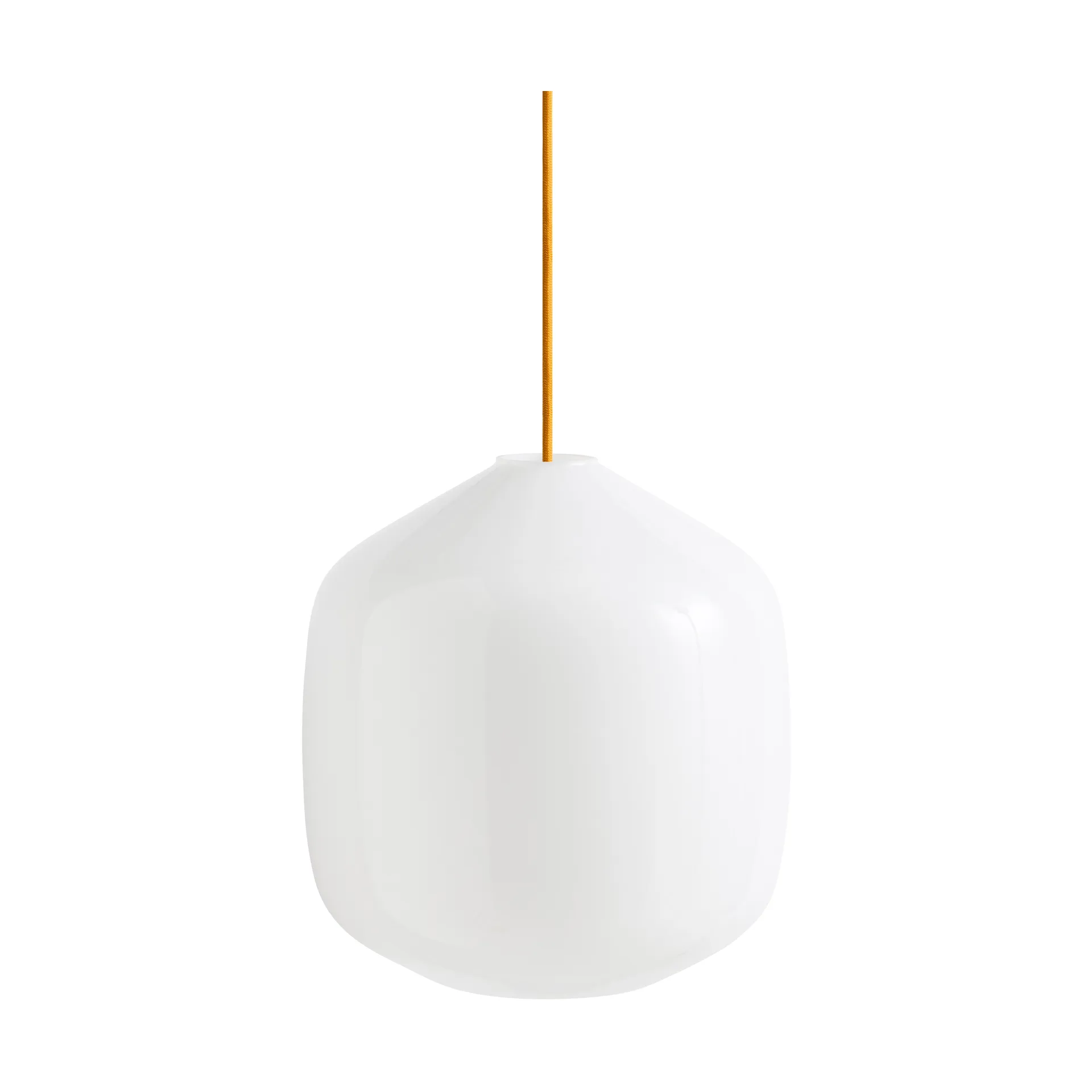 Buoy hanglamp Ø30 cm, Opal glass-amber yellow HAY