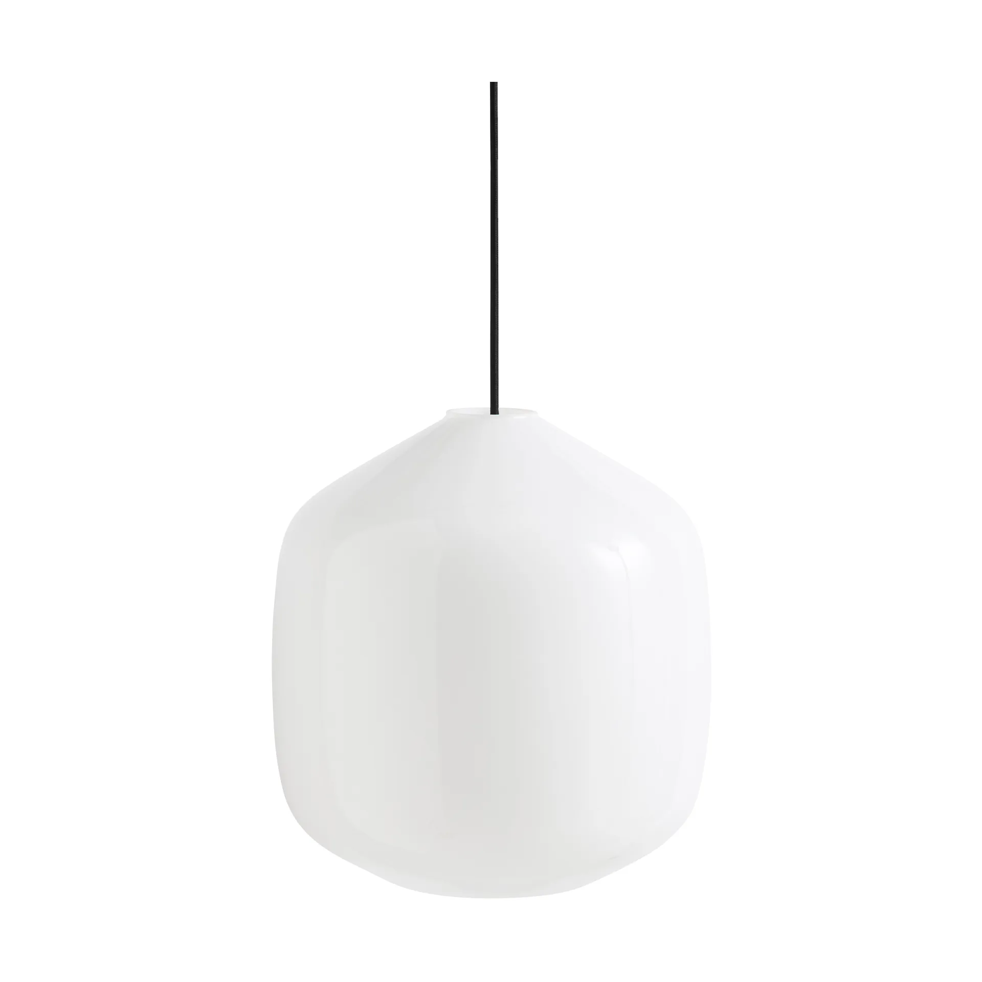 Buoy hanglamp Ø30 cm, Opal glass-soft black HAY