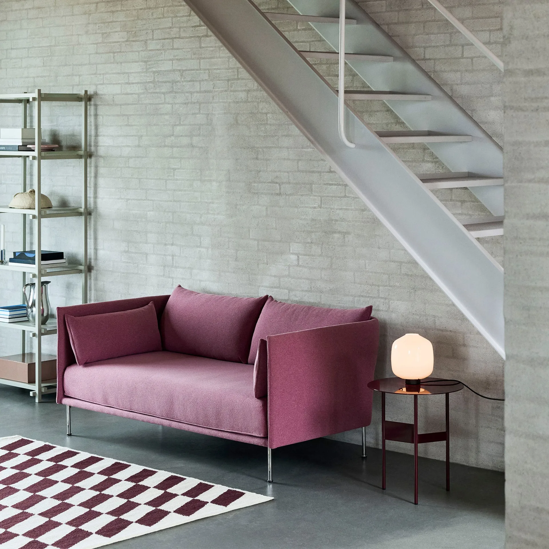 Buoy tafellamp Ø20 cm, Opal glass-soft black HAY