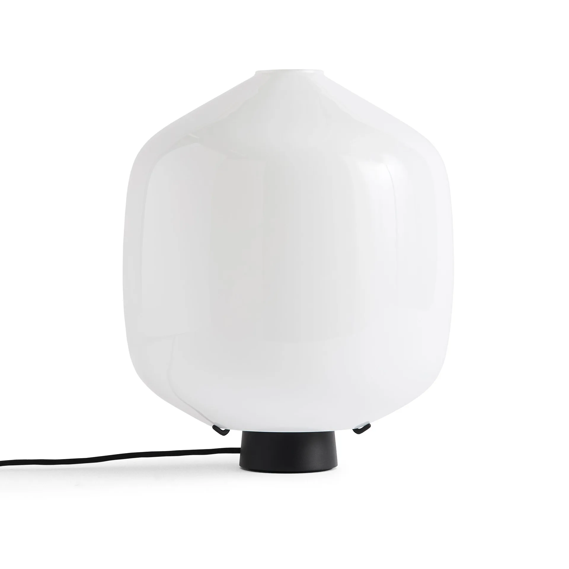 Buoy tafellamp Ø30 cm, Opal glass-soft black HAY