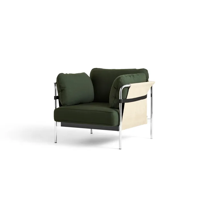 Can fauteuil chroom onderstel - Steelcut 0975 – natural canvas - HAY