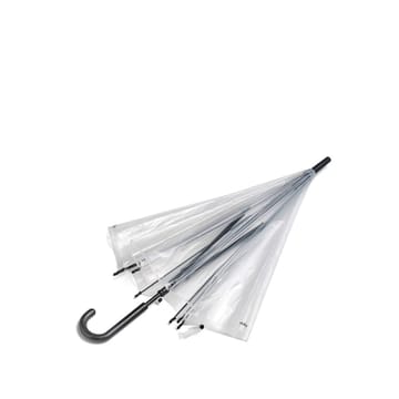 Canopy paraplu - clear, zwart aluminium handvat - HAY