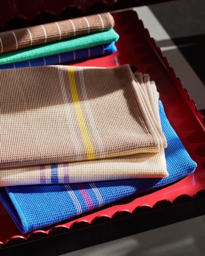 Canteen keukenhanddoek 52x80 cm, Cream/blue HAY