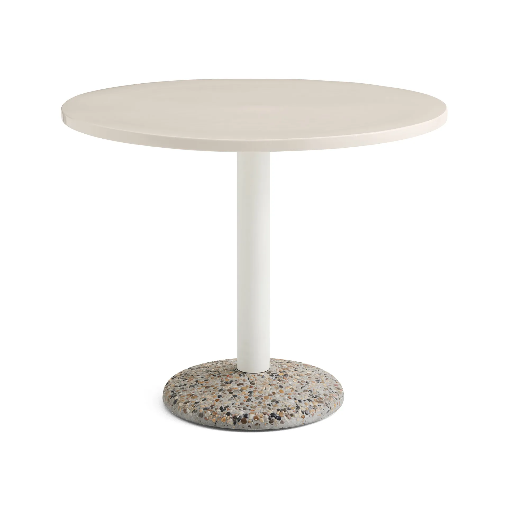 Ceramic Table tafel Ø90 cm, Warm white HAY
