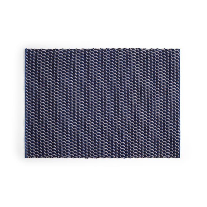 Channel vloerkleed - Blauw-wit 170x240 cm - HAY