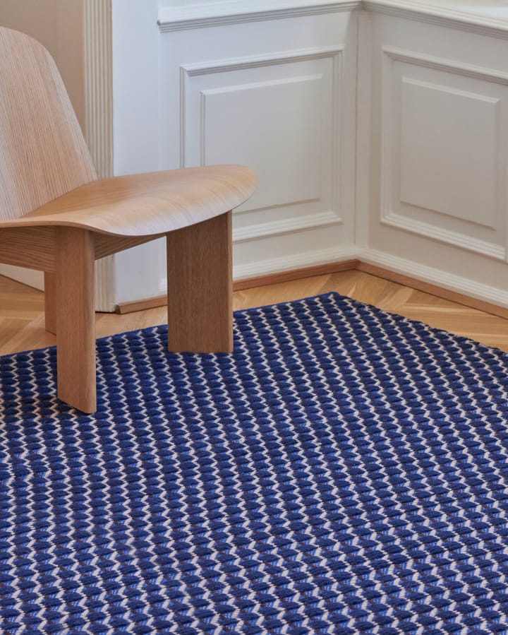 Channel vloerkleed, Blauw-wit 170x240 cm HAY