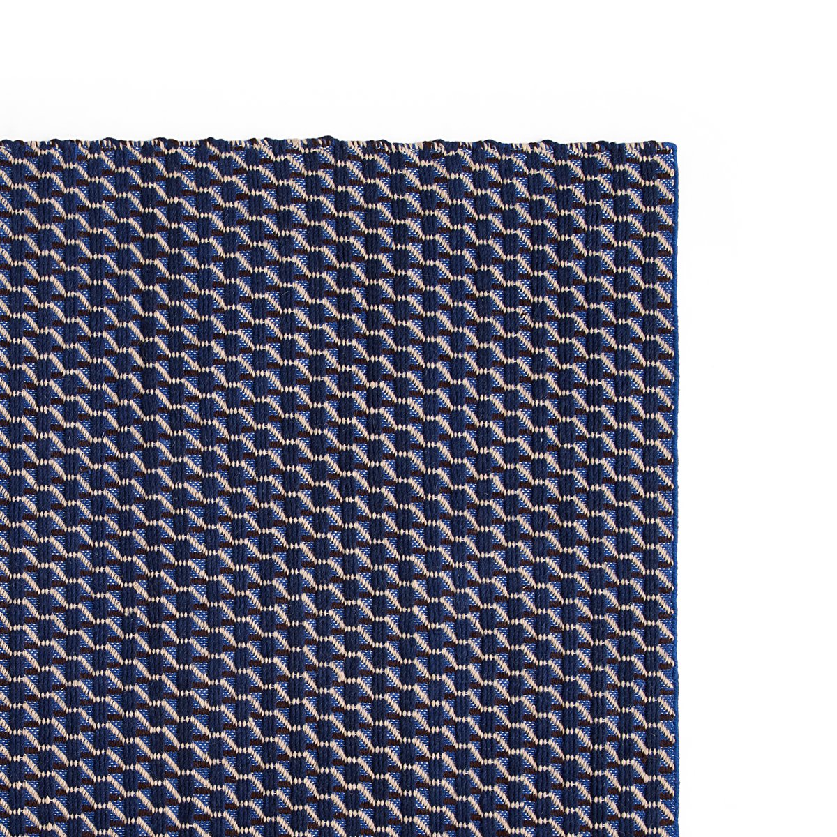 HAY Channel vloerkleed Blauw-wit 60x200 cm