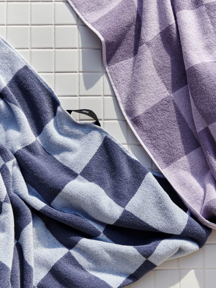 Check badhanddoek 70x136 cm, Lavender HAY