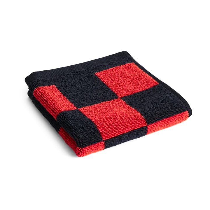 Check handdoek 30x30 cm - Poppy red - HAY