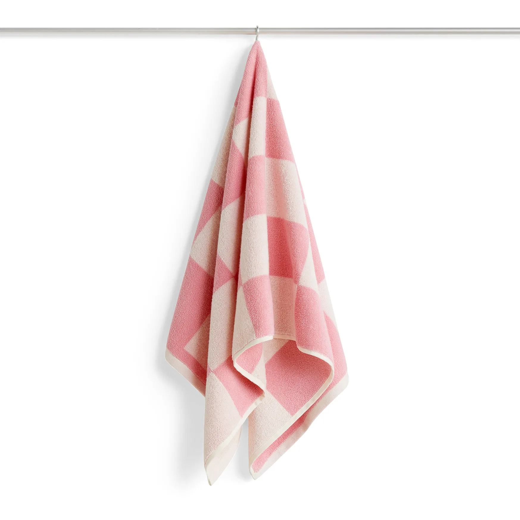 Check handdoek 50x100 cm, Pink HAY
