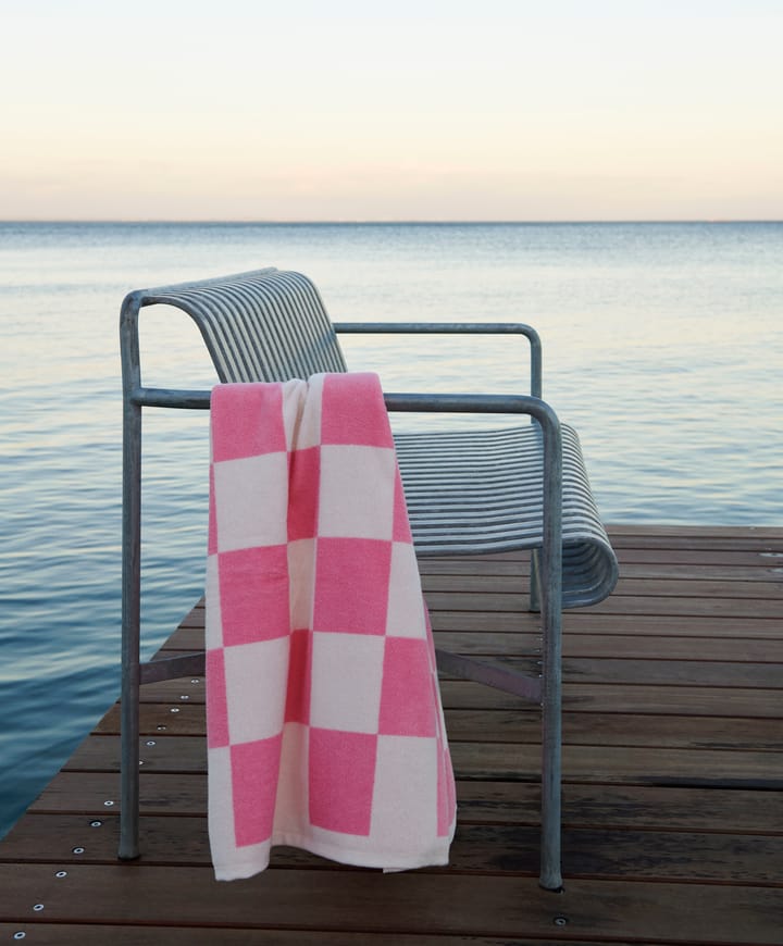 Check handdoek 50x100 cm, Pink HAY