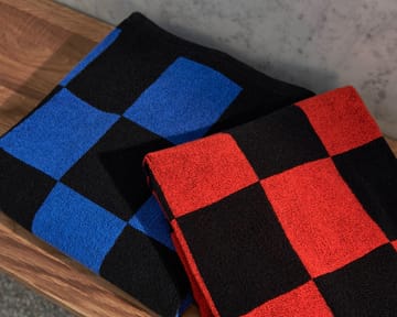 Check handdoek 50x90 cm - Cobolt blue - HAY