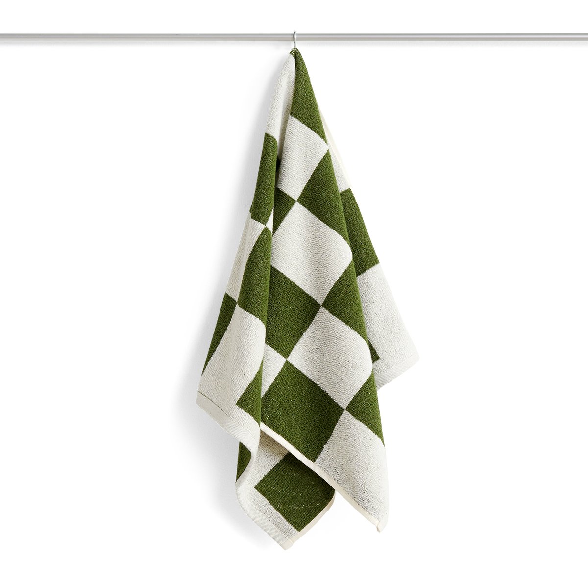 HAY Check handdoek 50x90 cm Matcha | Scandinavisch Interieur | Handdoeken | Bruin