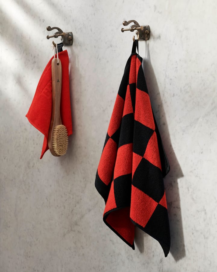 Check handdoek 50x90 cm, Poppy red HAY