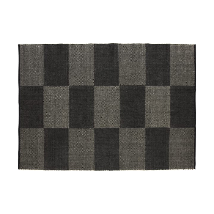 Check vloerkleed L - Black 170x240 cm - HAY