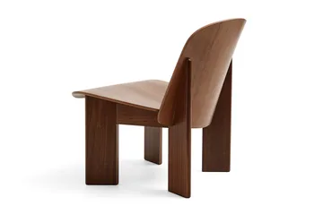 Chisel loungestoel - Gelakt walnoot - HAY