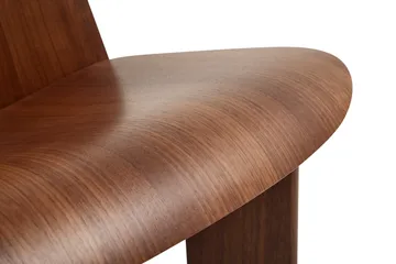 Chisel loungestoel - Gelakt walnoot - HAY