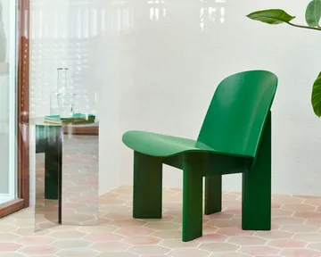 Chisel loungestoel - Lush green gelakt beuken - HAY