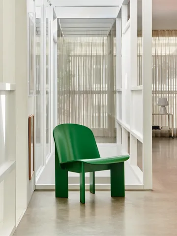 Chisel loungestoel - Lush green gelakt beuken - HAY