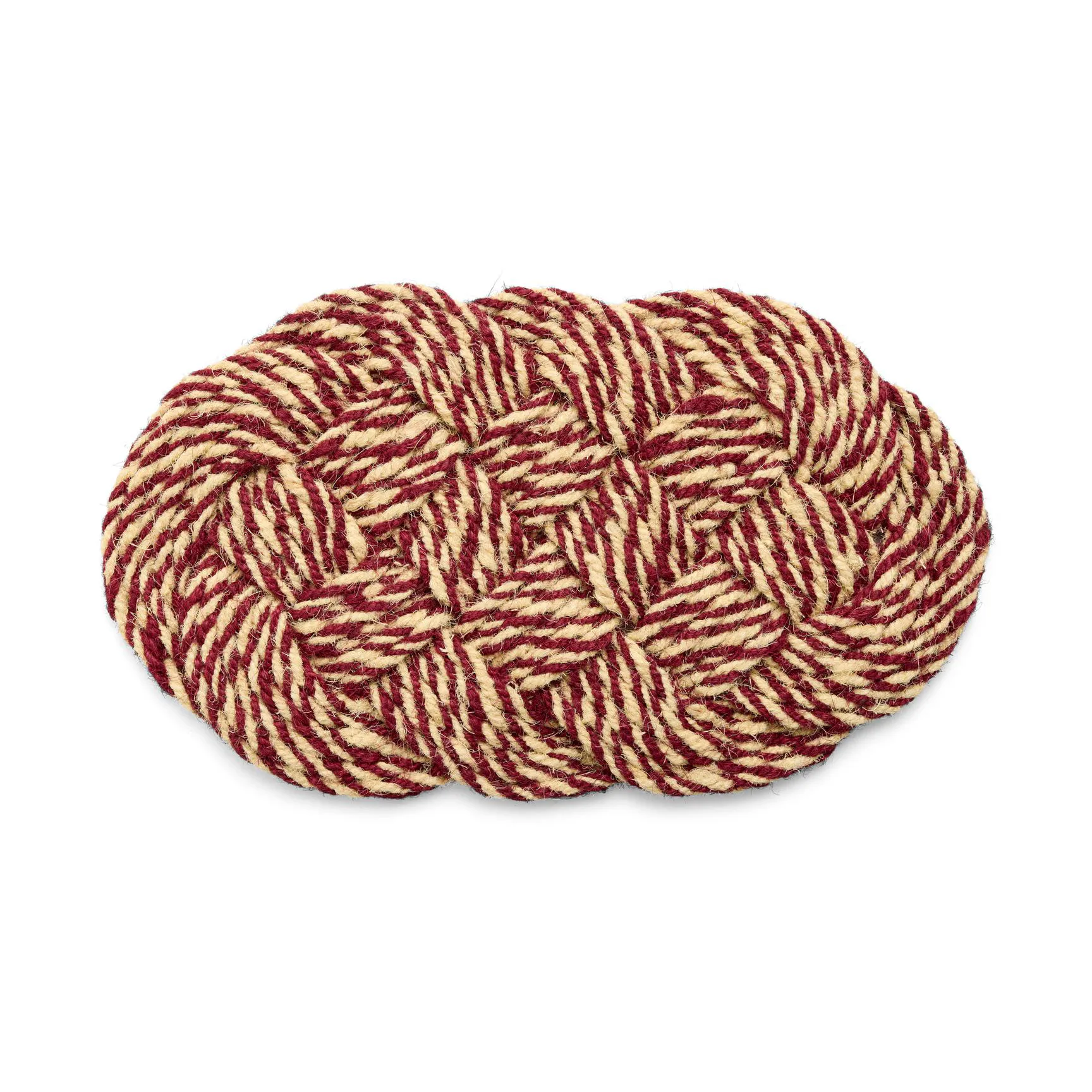 Coco deurmat 40x80 cm, Swirl bordeaux-off white HAY