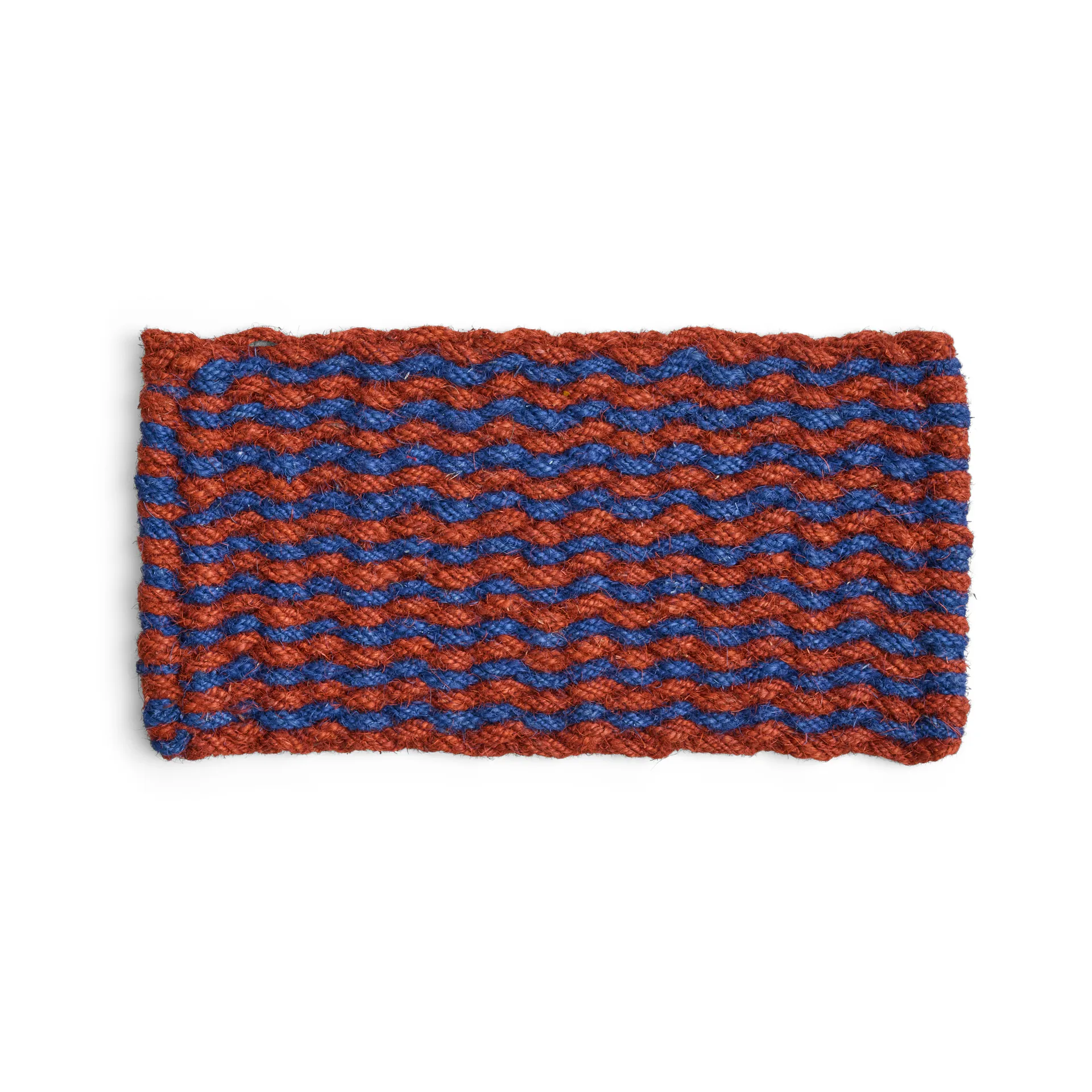 Coco Stripe Wave deurmat, Brown-navy HAY