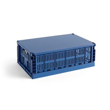 Colour Crate deksel groot - Dark blue - HAY