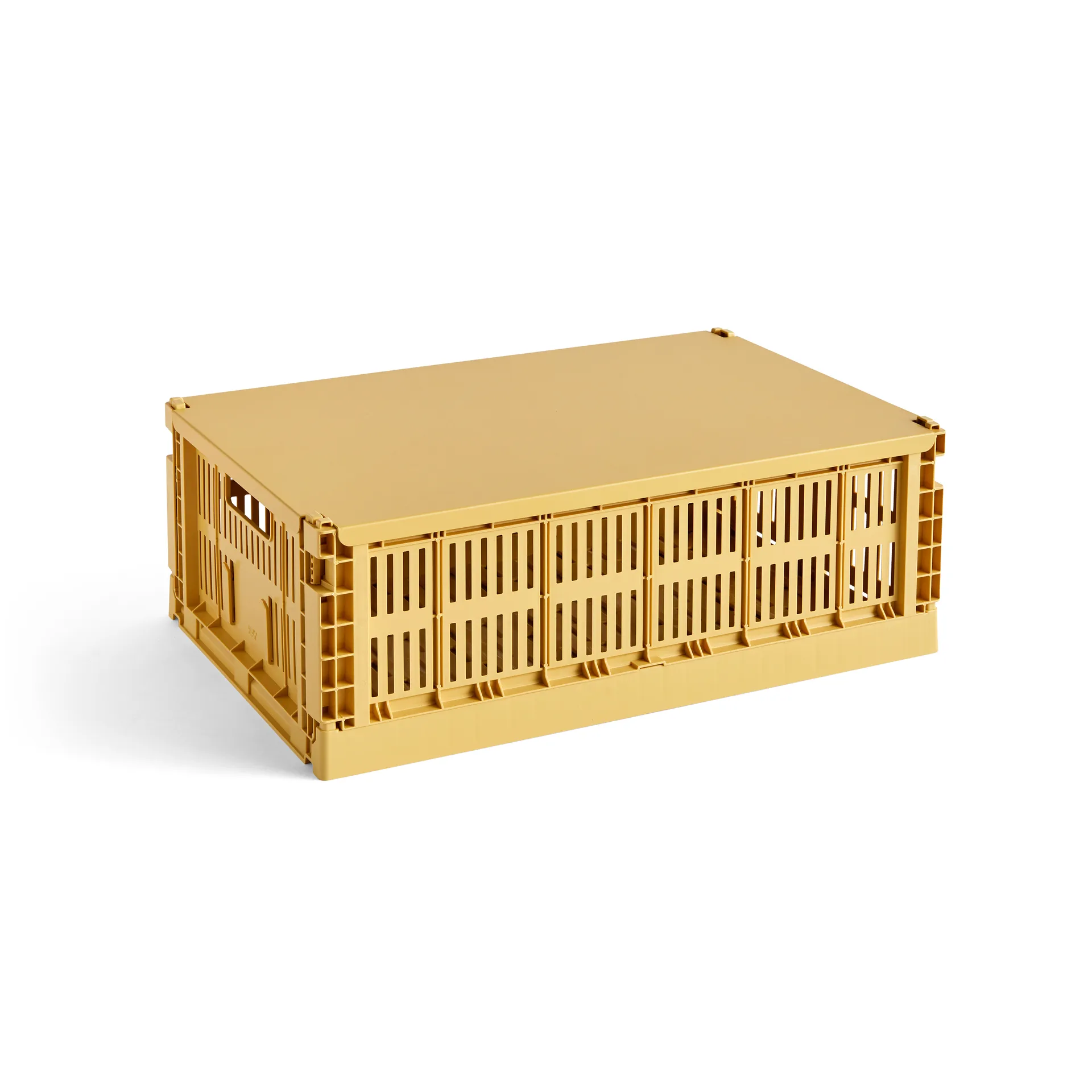 Colour Crate deksel groot, Golden yellow HAY
