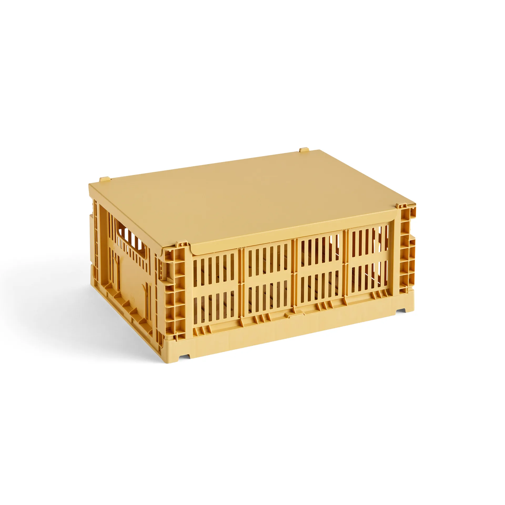 Colour Crate deksel medium, Golden yellow HAY