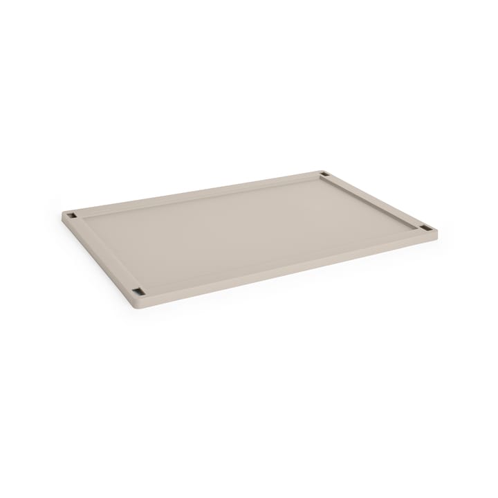 Colour Crate deksel plastic large - Warm grey - HAY