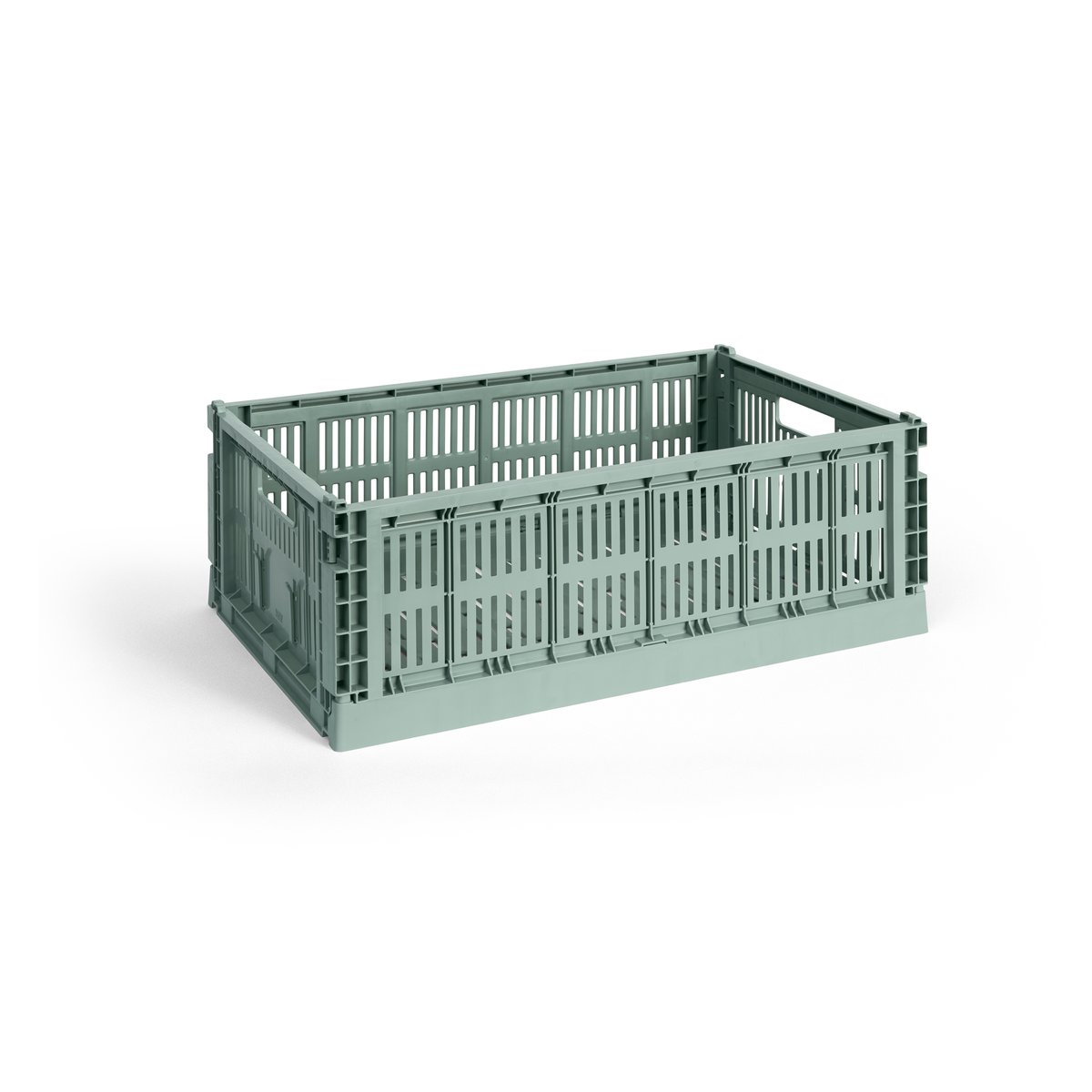 HAY Colour Crate L 34,5x53 cm Sage green | Scandinavisch Interieur | Opbergmanden | Groen