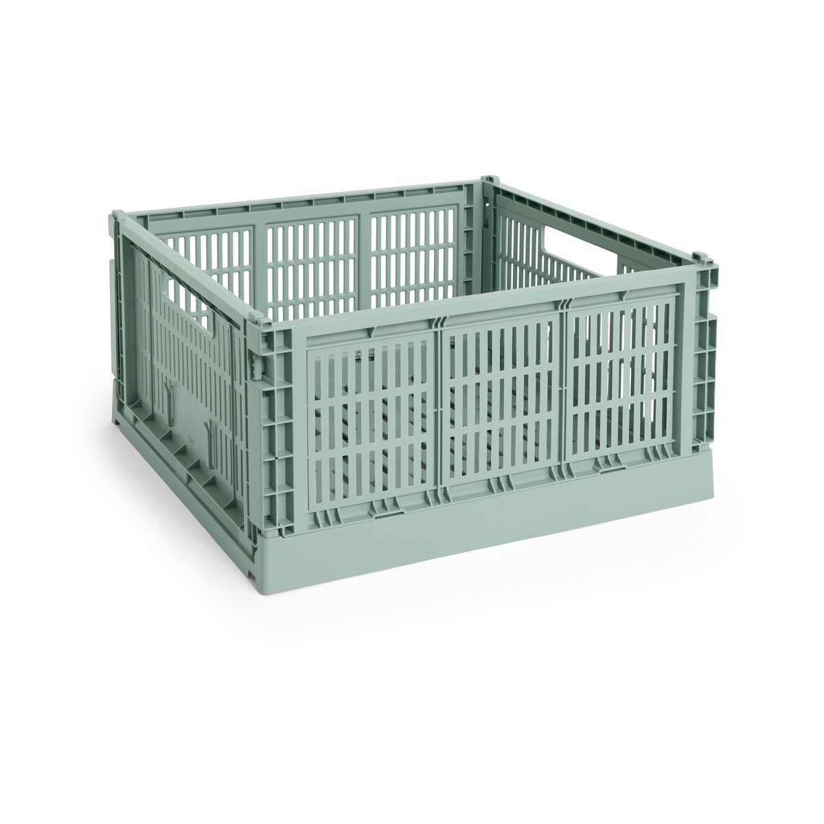 HAY Colour Crate L Square 42x42 cm Sage green | Scandinavisch Interieur | Dozen & boxen | Groen