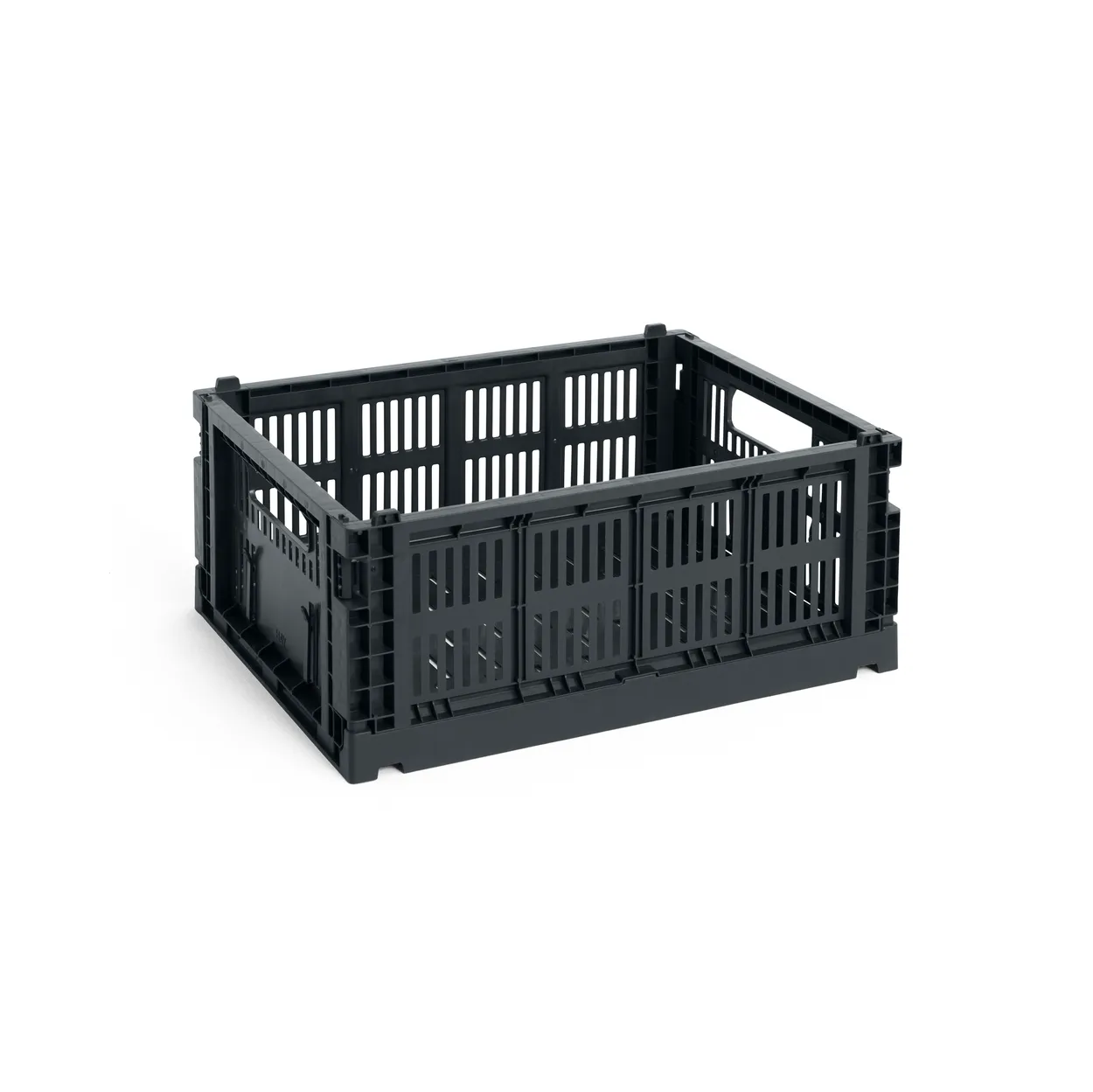 HAY Colour Crate M 26,5x34,5 cm Charcoal | Scandinavisch Interieur | Opbergmanden | Zwart
